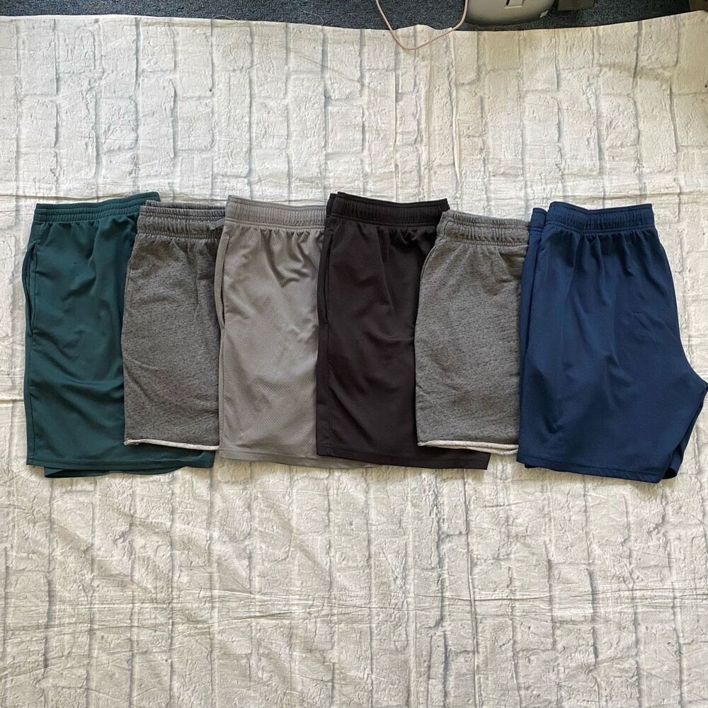 Athletic works Amazon essentials Pel athletic men XL 6 shorts bundle
